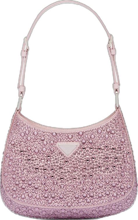 prada alabaster pink satin bag